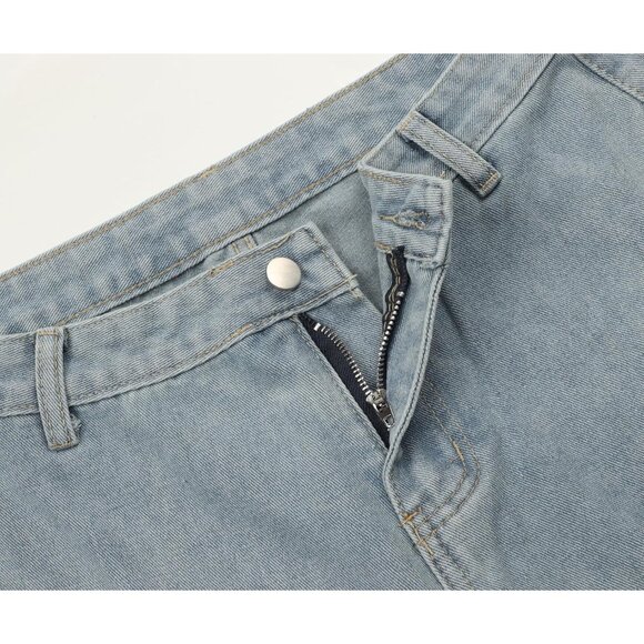 Cute Star Y2K Cargo Jeans - Comfortable High Waist Style for Daily Wear - Picture 5 of 6